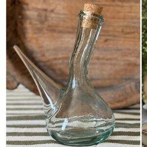 Glass Wine Porron - brand new never used